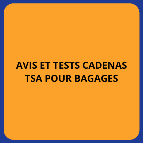 avis et tests Cadenas TSA pour bagages