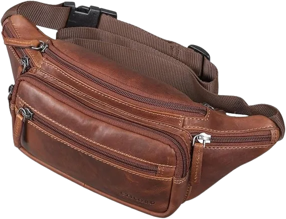 sac banane cuir discret