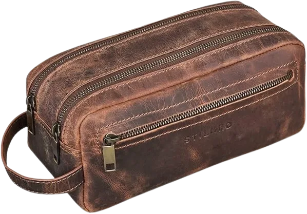 trousse toilette cuir à suspendre